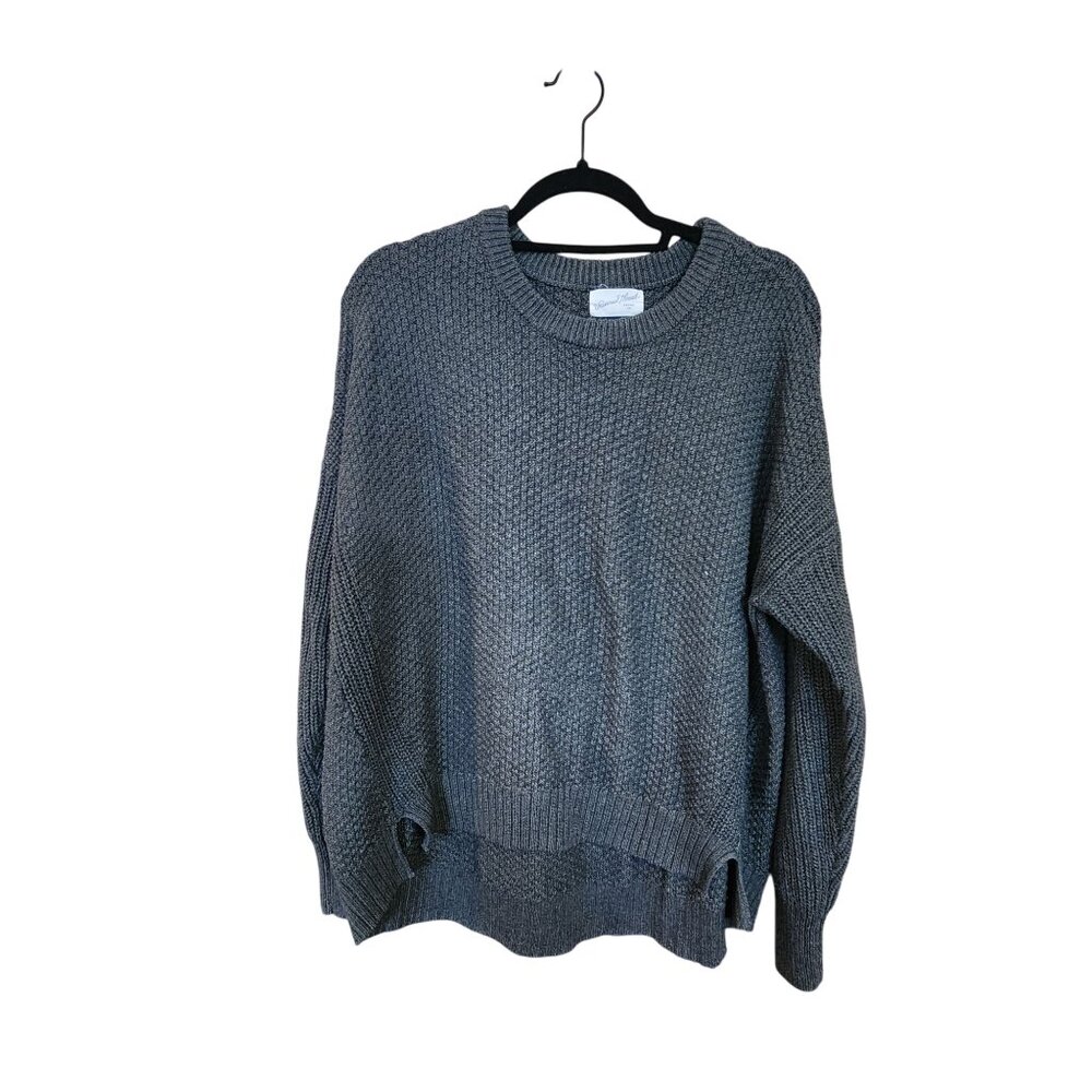 Universal Thread Womens Gray Chunky Knit Sweater Pullover Long Sleeve Casual XL